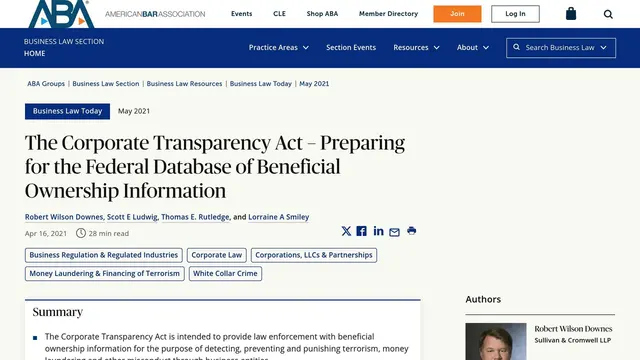 Corporate Transparency Act